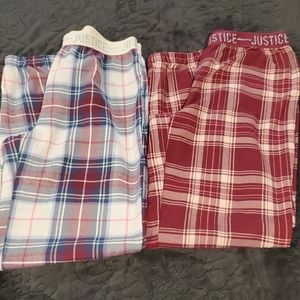 2 pr. Justice Pajama bottoms